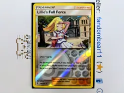 Lillie's Full Force REVERSE HOLO card 196/236 Sun & Moon Cosmic Eclipse 2019 - Image 3