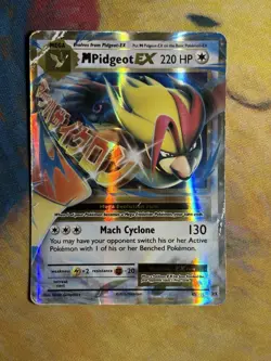 Mega M Pidgeot EX 65/108 Ultra Rare Holofoil XY Evolutions Pokemon Card HP - Image 2