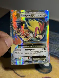 Mega M Pidgeot EX 65/108 Ultra Rare Holofoil XY Evolutions Pokemon Card HP - Image 3