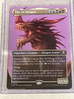 Commander Masters the Ur-Dragon Borderless Card Regular Card - Image 1