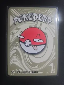 Pokederp Halloween X-ray Cayootie Holo Eevee 18/36 Custom Derpy Card - Image 2