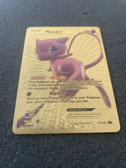 Mew EX Gold Tone Foil Pokemon Card Fan Art Display Card HP120 - Image 2