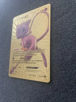 Mew EX Gold Tone Foil Pokemon Card Fan Art Display Card HP120 - Image 4