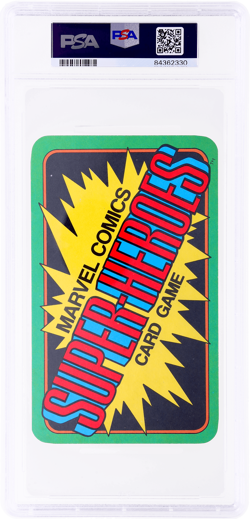 1978 Milton Bradley Marvel Comics Super-Heroes Silver Surfer Card Game PSA 7 - Image 2