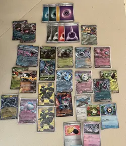 Pokemon Lot of 34 Cards Mewtwo, Lucario, Zekrom EX/V/ Poke Ball holo NM - Image 1