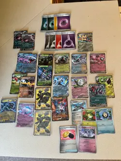 Pokemon Lot of 34 Cards Mewtwo, Lucario, Zekrom EX/V/ Poke Ball holo NM - Image 4