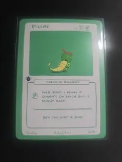 1st Edition Pokederp Pillar - Caterpie 16/25 First Print Custom Derpy Card - Image 1