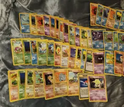 Lot Of 46 Cards Pokemon Random Base Set Cards Used - Image 2