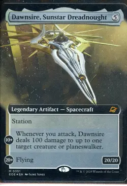 2025 Magic the Gathering Dawnsire Sunstar Dreadnought Legendary Artifact Nr/Mt - Image 1