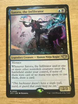 x1 Satoru, the Infiltrator OTJ MTG 230 RARE M/NM 1x - Image 1