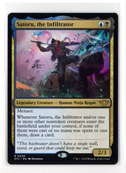 MtG OTJ Satoru, the Infiltrator #0230 Non - Foil - Image 1