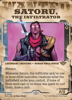 Satoru, the Infiltrator Showcase Foil - Outlaws Of Thunder Junction MTG-NM - Image 1