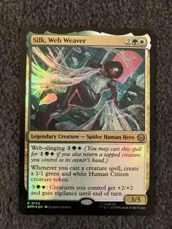Magic The Gathering MTG - Silk, Web Weaver Foil - Marvel's Spider-Man - Image 1