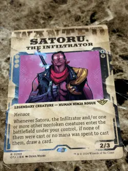 SATORU, THE INFILTRATOR Magic MTG Outlaws of Thunder Junction Showcase - Image 1