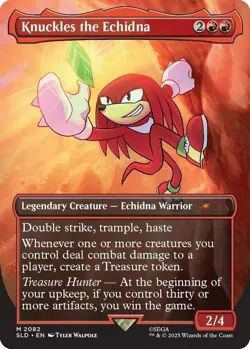 1 x Knuckles the Echidna - Secret Lair - NM-Mint - MTG - Image 1
