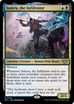 Near Mint x 1 Satoru, the Infiltrator - Foil - Promo Pack Promo Packs - MTG - FO - Image 1