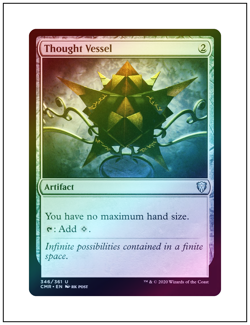 1x Thought Vessel, Foil, Commander Legends, Magic MTG NM - Image 1
