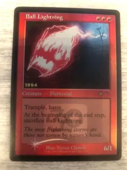 Magic MTG 30th Anniversary Promos Ball Lightning #2/30 Foil TCG CCG Promo - Image 1