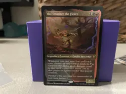 NM English MTG Foil Vial Smasher the Fierce - Foil Etched Commander Legend Magic - Image 1