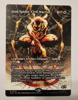 Mtg Spider-Man Iron Spider, Civil Warrior Borderless NM - Image 1