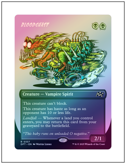 1x Bloodghast, Foil, Borderless Art, Magic MTG NM - Image 1