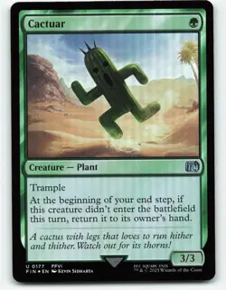 Cactuar Final Fantasy magic the gathering foil 0177 - Image 1