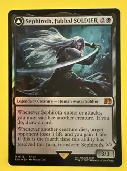 Magic ~ Sephiroth, Fabled Soldier/One-Winged Angel 0115 ~ Final Fantasy ~ Foil - Image 1