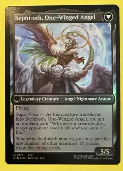 Magic ~ Sephiroth, Fabled Soldier/One-Winged Angel 0115 ~ Final Fantasy ~ Foil - Image 2