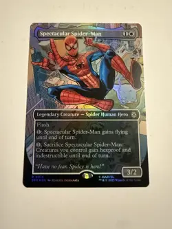MTG Spectacular Spider-Man 0014 FOIL (Borderless) Marvel's Spider-Man Universe - Image 1