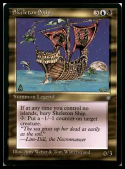 Skeleton Ship Ice Age Magic the Gathering MTG Lightly played - Image 1