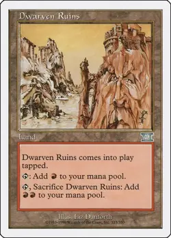 Dwarven Ruins 6th Edition Light Play MTG Magic DNA GAMES - Image 1