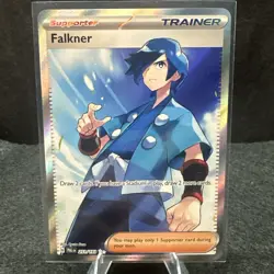 Pokemon TCG Paldea Evolved Falkner 251/193 Holo Full Art Rare Near Mint - Image 1
