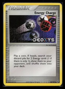 Energy Charge 86/107 Reverse Holo Uncommon EX Deoxys Pokemon Card - Image 1