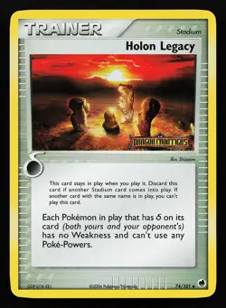Holon Legacy 74/101 Reverse Holo EX Dragon Frontiers Pokemon Card - Image 1