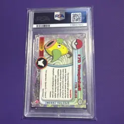 2000 Topps Chrome #70 Weepinbell Pokemon T.V. Spectra PSA 9 - Image 2