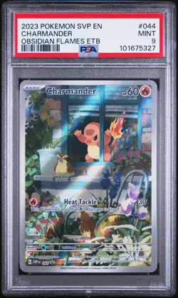 2023 POKEMON SVP EN-SV BLACK STAR PROMO #044 CHARMANDER PSA 9 - Image 1