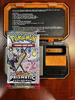 Heavy 22.62g! Pokemon Prismatic Evolutions Booster Pack Sealed! Demi-God Pack!U - Image 1