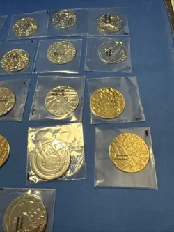 Gold & Silver Pokemon Coin lot Charizard Mewtwo Arceus Lucario Celebrations More - Image 5