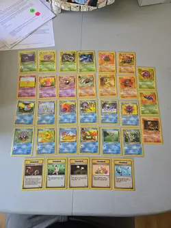 Pokemon TCG Vintage Fossil Complete Non-Holo 31-62 Uncommon/Common Set LP-NM!! - Image 1