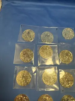Gold & Silver Pokemon Coin lot Charizard Zacian Celebrations 28 Coins - Image 2