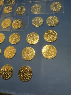Gold & Silver Pokemon Coin lot Charizard Zacian Celebrations 28 Coins - Image 4