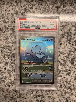 2024 Pokemon SV Paldean Fates PAF EN Mew ex #232/091 PSA 9 - Image 1