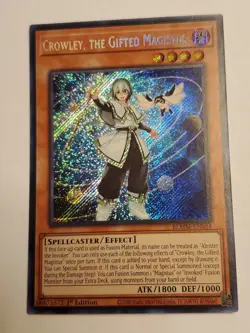 Crowley, the Gifted Magistus BLMM-EN044 Secret Rare 1st Edition NM Yu-Gi-Oh! - Image 1