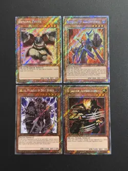 2025 YUGIOH RA04 1ST ED PLATINUM SECRET RARE REBORN TENGU NM BONUS SET - Image 1