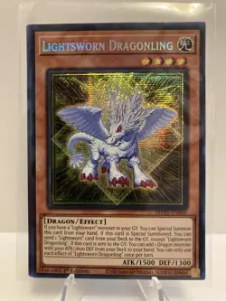 Yu-Gi-Oh! Lightsworn Dragonling MP25-EN066 Prismatic Secret Rare 1st Edition NM - Image 1