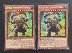 2025 YUGIOH MP25 1ST ED SECRET RARE SENGENJIN WAKES MILLENNIUM X2 NM SET - Image 1
