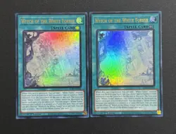 2025 YUGIOH ALIN 1ST ED ULTRA RARE WITCH OF THE WHITE FOREST X2 NM - Image 1