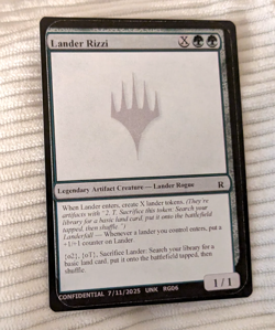 "Lander Rizzi" Magic: the Gathering Unknown Event MagicCon card - Image 1