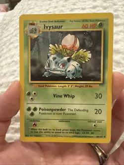 Ivysaur - 1999-2000 Vintage Pokemon Card TCG Base Set 2 Unlimited 30/102 NM/LP - Image 1