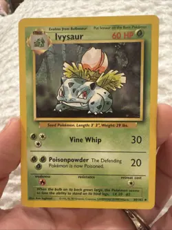 Ivysaur - 1999-2000 Vintage Pokemon Card TCG Base Set 2 Unlimited 30/102 NM/LP - Image 2